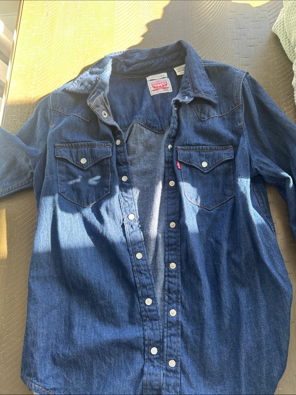 Levi's Indigo Blue Denim Western Shirt